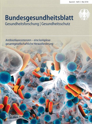 Titelbild Bundesgesundheitsblatt Band 61, Heft 5, Jahrgang 2018