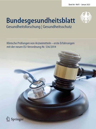 Titelbild Bundesgesundheitsblatt Band 66, Heft 1, Jahrgang 2023