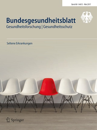 Titelbild Bundesgesundheitsblatt Band 60, Heft 5, Jahrgang 2017 (Quelle: © Springer-Verlag GmbH Deutschland, ein Teil von Springer Nature) Titelbild Bundesgesundheitsblatt Band 60, Heft 5, Jahrgang 2017