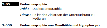 Screenshot: OPS Drei- und Viersteller (Quelle: BfArM) Screenshot: OPS Drei- und Viersteller