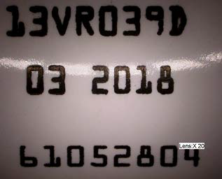 Suspected counterfeit label (Quelle: BfArM) Suspected counterfeit label