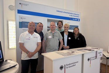 Schwerbehindertenvertretungen Geschäftsbereich BMG, Tag der offenen Tür 2025 im BMG (Quelle: BfArM) Schwerbehindertenvertretungen Geschäftsbereich BMG, Tag der offenen Tür 2025 im BMG